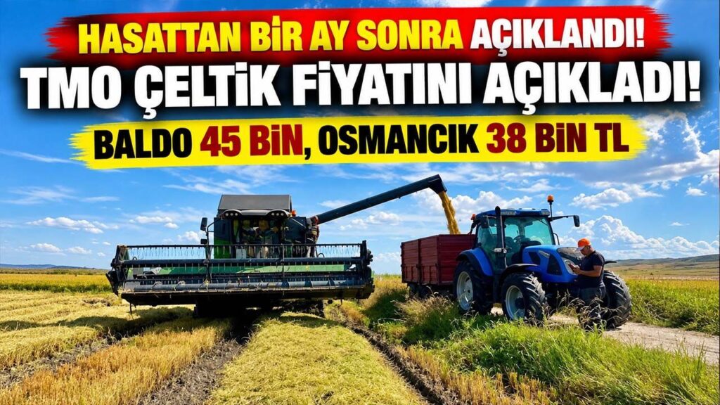 TMO 2026 Çeltik Alım Fiyatlarını ve Tarihini Açıkladı